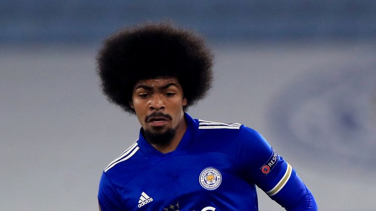 Leicester City&#39;s Hamza Choudhury during the UEFA Europa League Group G match at the King Power Stadium, Leicester
