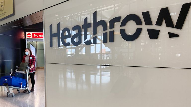 Coronavirus - Sat May 9, 2020
People in Terminal 2 arrivals at London Heathrow, Airport Operators Association (AOA) chief executive Karen Dee said she has not received any details yet about a mandatory 14-day quarantine for all travellers into the UK.