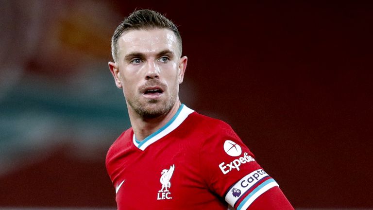 Jordan Henderson says it is a 'massive honour' to be named an NHS Charities Together 'Champion'