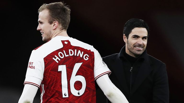 Rob Holding has become a key player for Mikel Arteta