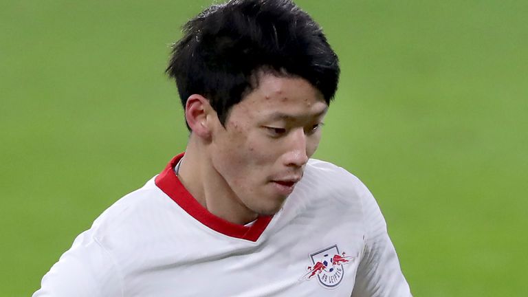 West Ham are in talks to sign RB Leipzig forward Hwang Hee-Chan (AP image)