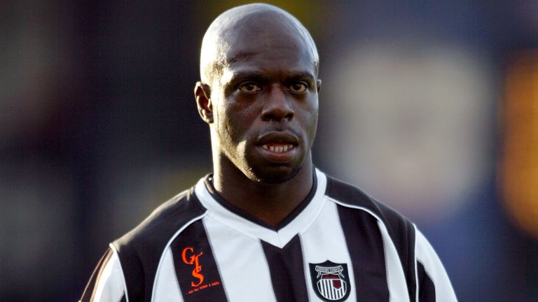 Iffy Onuora in action for Grimsby Town in 2003
