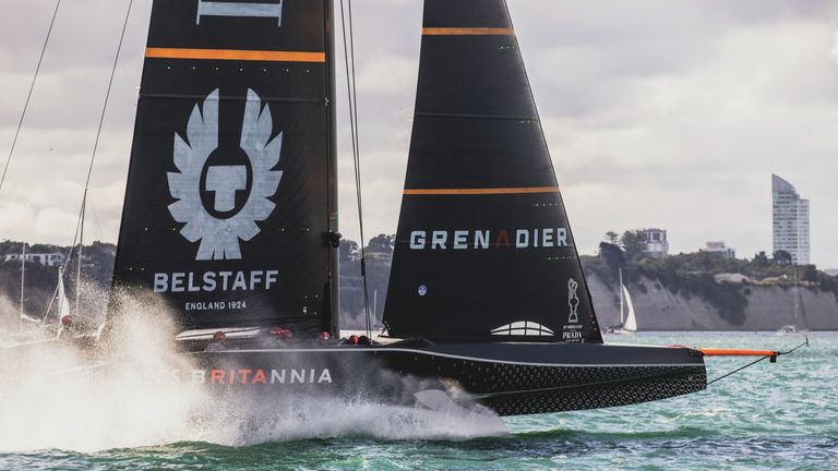 BRITANNIA out on the water (Copyright - HARRYKH)