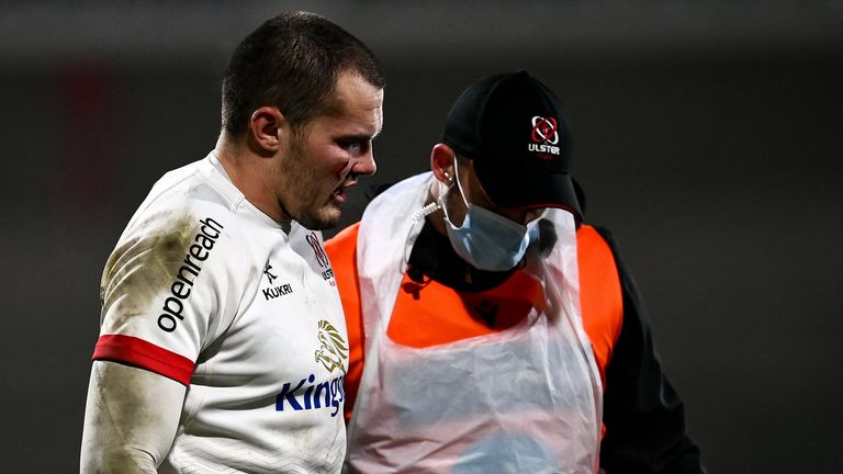 Jacob Stockdale was absent from Ireland's Six Nations squad due to a knee injury 