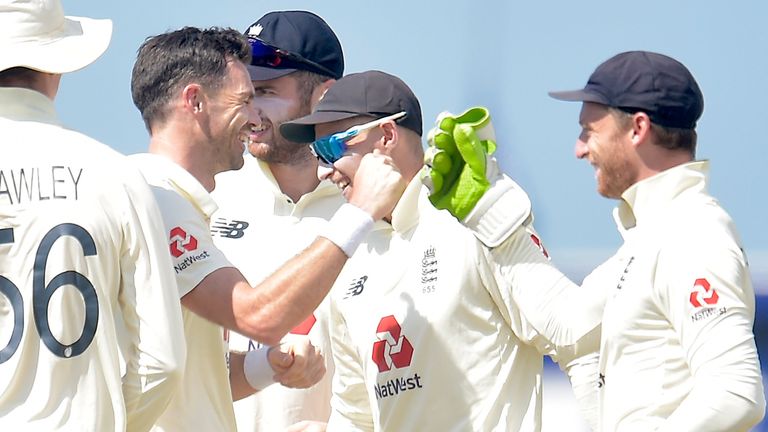 Sri Lanka portal - James Anderson took two early wickets for England in the second Test in Galle