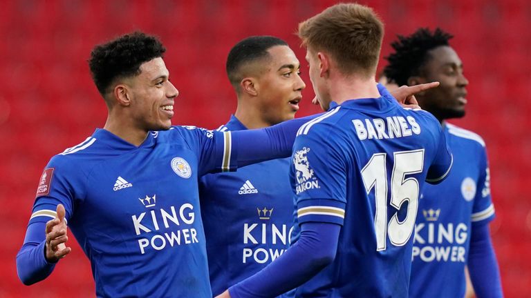James Justin put Leicester ahead against Stoke in the FA Cup third round