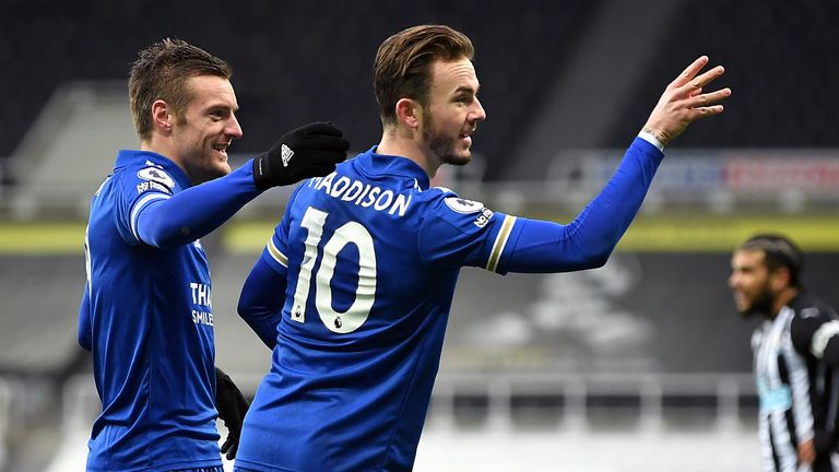 James Maddison and Jamie Vardy are expected to miss Leicester's FA Cup tie at Stoke