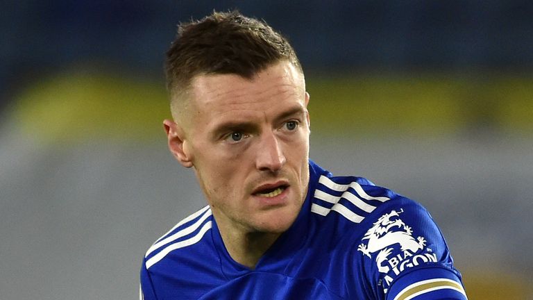 Jamie Vardy is making good progress after his hernia surgery, according to Brendan Rodgers  