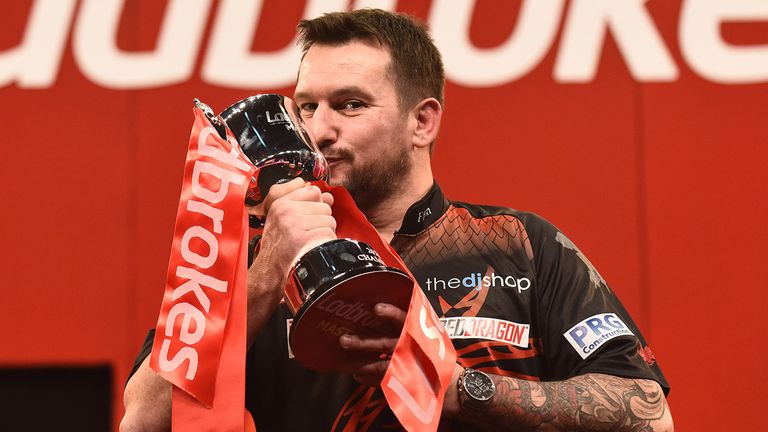 Ladbrokes Masters 2021.Marshall Arena 29/01/21.Pic: Christopher Dean/PDC.07930 364436 dean_christopher3@sky.com.Final.Mervyn King v Jonny Clayton