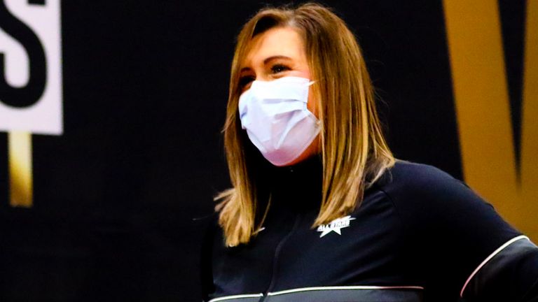 Karen Greig took on the role of head coach of the Vitality Netball Superleague All Stars (Credit - Ben Lumley)