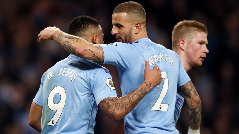 Gabriel Jesus and Kyle Walker tested positive for coronavirus over the Christmas period (Downloaded from PA)