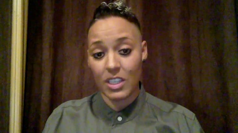 Former England international Lianne Sanderson on Sky Sports discussing the postponements of two WSL games due to coronavirus