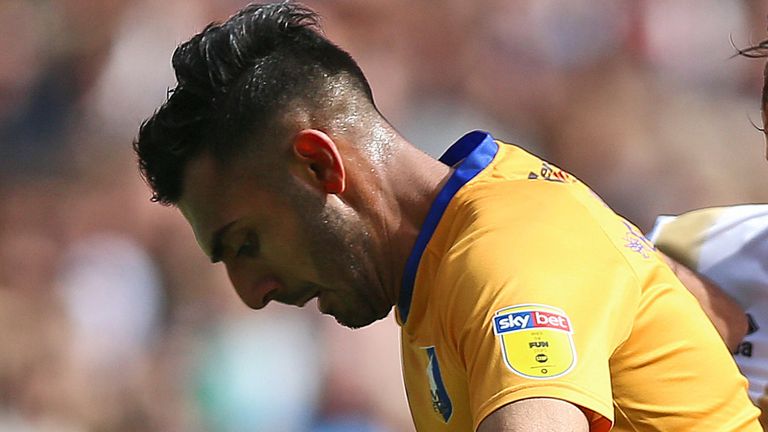 04 May 19 Mansfield Town's Mal Benning Callum Britain MK Dons, Stadium MK