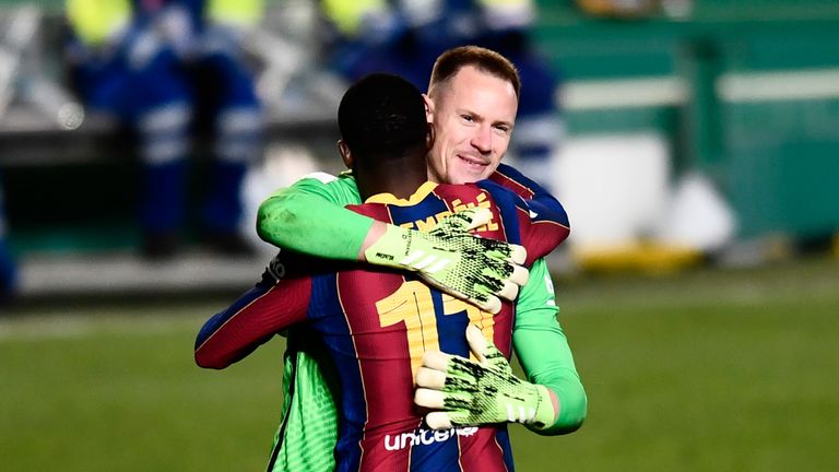 Marc-Andre Ter Stegen was Barcelona's hero as they progressed to the final