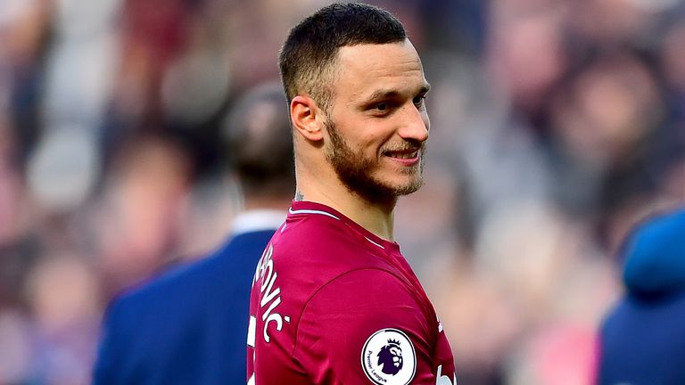 West Ham United&#39;s Marko Arnautovic after the final whistle during the Premier League match at London Stadium. PRESS ASSOCIATION Photo. Picture date: Saturday May 4, 2019. See PA story SOCCER West Ham. Photo credit should read: Victoria Jones/PA Wire. RESTRICTIONS: EDITORIAL USE ONLY No use with unauthorised audio, video, data, fixture lists, club/league logos or &#34;live&#34; services. Online in-match use limited to 120 images, no video emulation. No use in betting, games or single club/league/player publications.