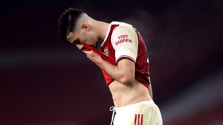 Gabriel Martinelli was originally named as a starter against Newcastle