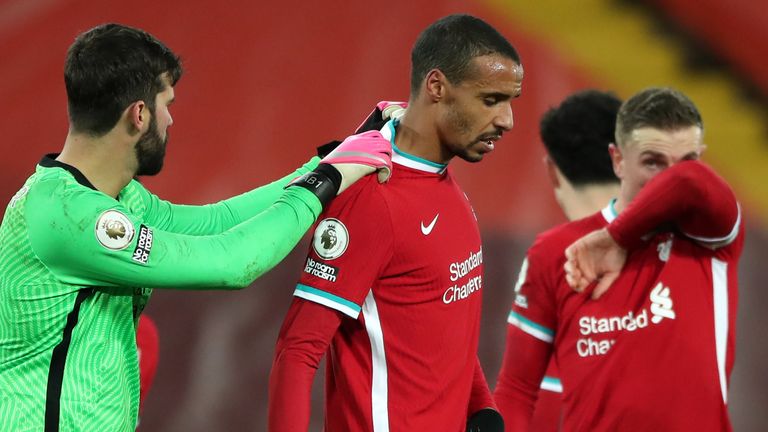 Joel Matip has been struggling with a groin injury