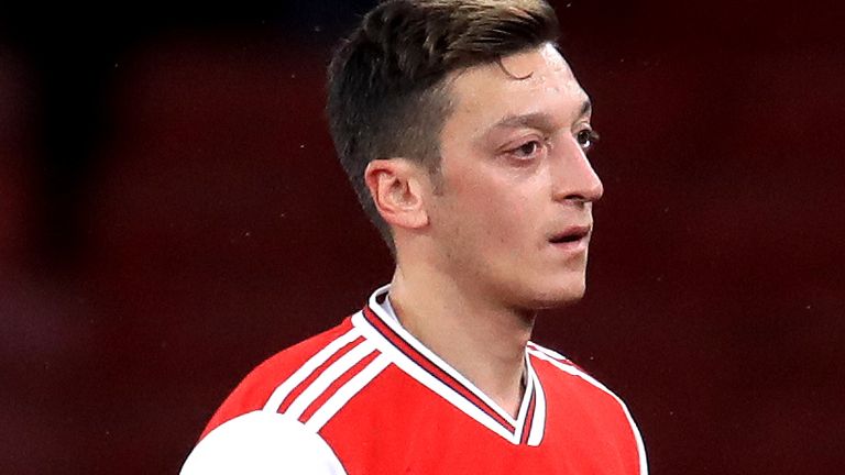 Arsenal midfielder Mesut Ozil