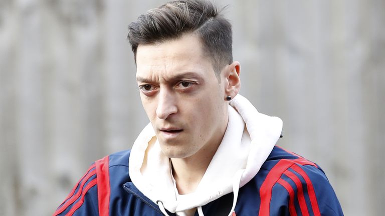 Mesut Ozil file photo
File photo dated 02-02-2020 of Arsenal&#39;s Mesut Ozil arrives for the Premier League match at Turf Moor, Burnley.