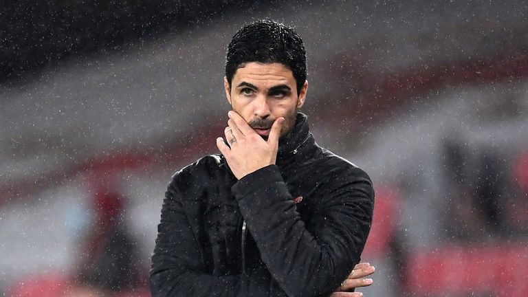 File photo dated 08-11-2020 of Arsenal manager Mikel Arteta.