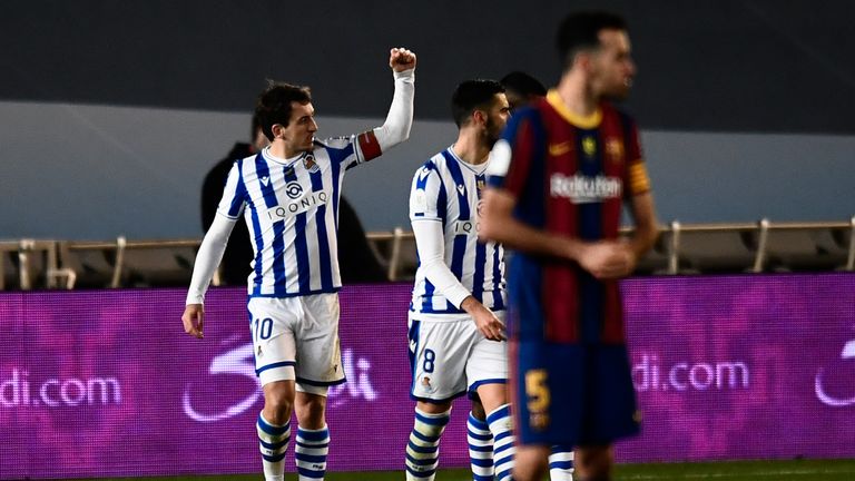 Mikel Oyarzabal had equalised for Real Sociedad from the spot in normal time