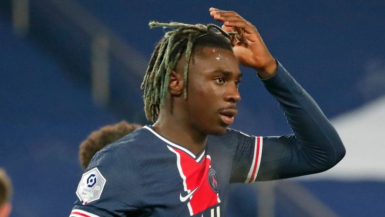 In-form Moise Kean opened the scoring to send Pochettino towards his first win in charge of PSG