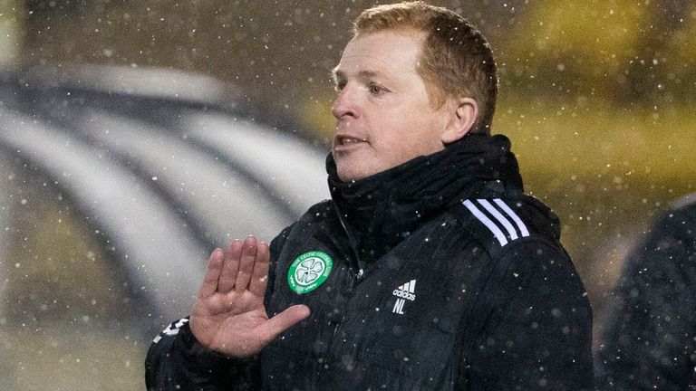 LIVINGSTON, SCOTLAND - JANUARY 20: Celtic manager Neil Lennon during a Scottish Premiership match between Livingston and Celtic at the Tony Macaroni Arena, on January 20, 2021, in Livingston, Scotland. (Photo by Alan Harvey / SNS Group)