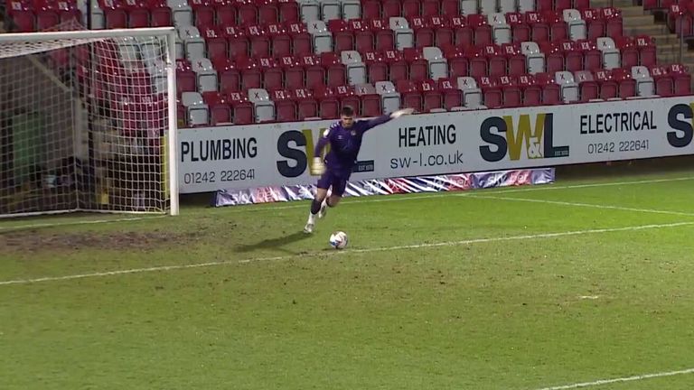 Newport goalkeeper Tom King