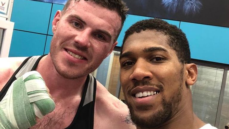 Nick Campbell and Anthony Joshua via @nickacampbell1 Instagram