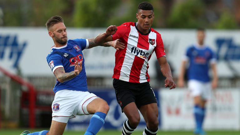 Ollie Watkins during his time at Exeter
