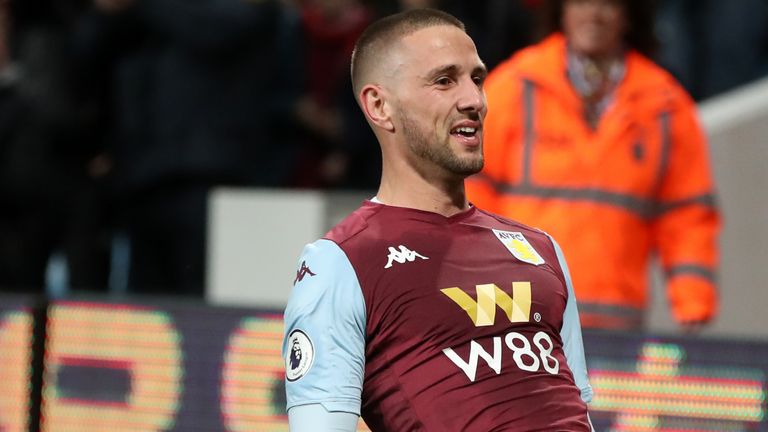 Aston Villa midfielder Conor Hourihane.