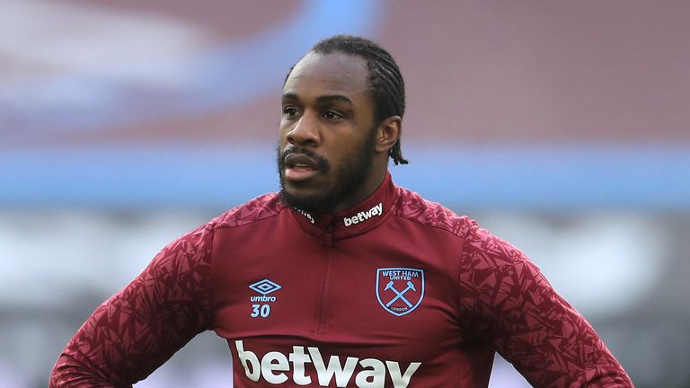 West Ham striker Michail Antonio