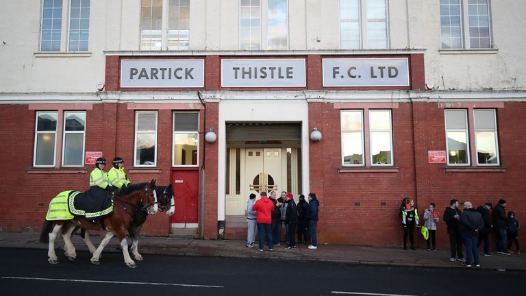 Partick Thistle are one of the clubs affected by the lockdown