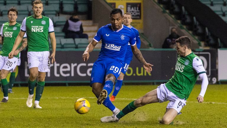 Rangers' Alfredo Morelos makes it 1-0 