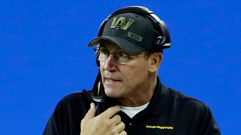 Ron Rivera was on the sideline for every Washington game this season despite undergoing cancer treatment until October