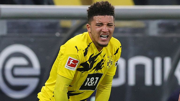 Jadon Sancho has scored twice in his last two league games