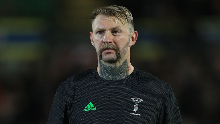  Harlequins' coach Sean Long during the Gallagher Premiership match at Franklin's Gardens, Northampton. PA Photo. Picture date: Friday November 1, 2019. See PA story RUGBYU Northampton. Photo credit should read: Mike Egerton/PA Wire. RESTRICTIONS: Editorial use only. No commercial use.