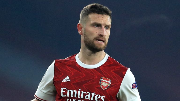 Shkodran Mustafi has had limited opportunities for Arsenal this season