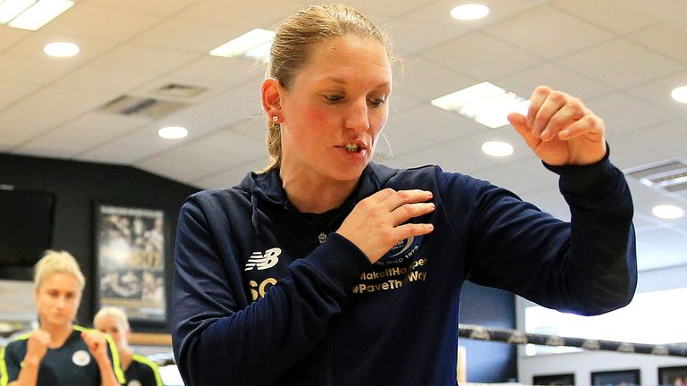 Stacey Copeland (pictured in 2018) has retired from boxing