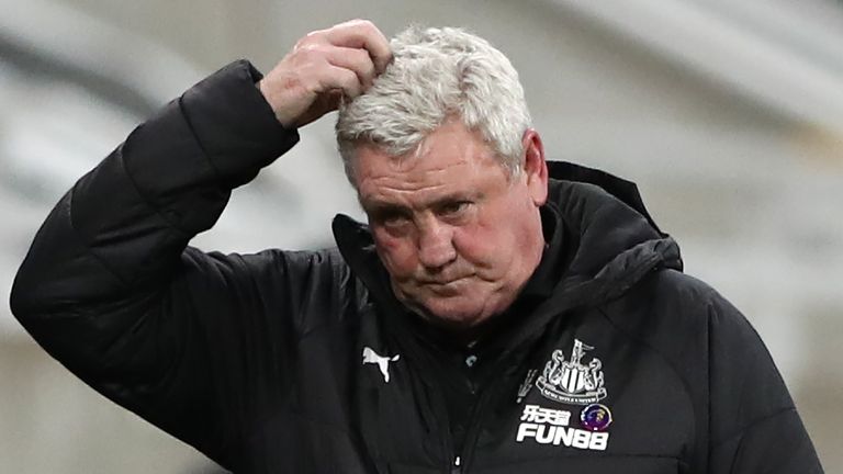 Steve Bruce has seen his Newcastle United side go eight games without a win in all competitions