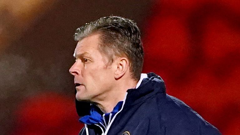 Steve Cotterill will miss Tuesday's FA Cup tie at Southampton