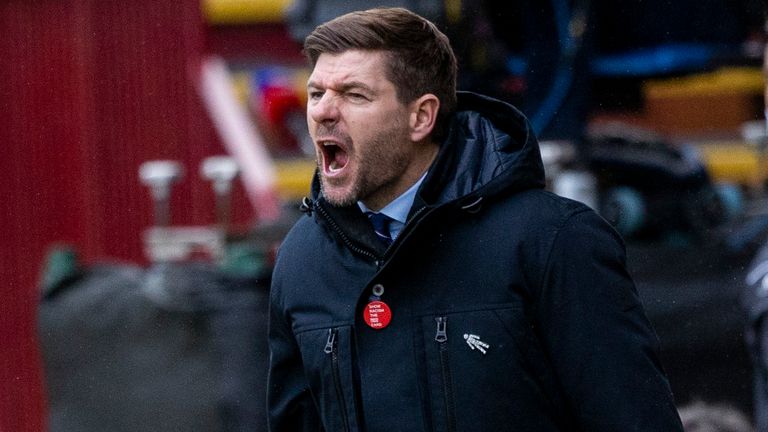 Rangers manager Steven Gerrard