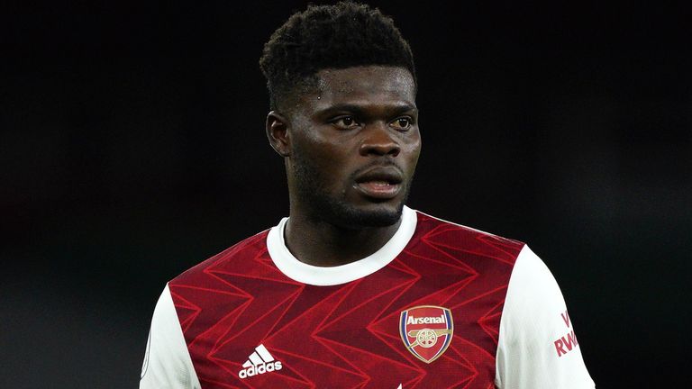 Thomas Partey has recovered from a thigh injury which he suffered during Arsenal's north London derby defeat to Tottenham