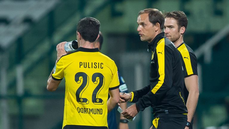 Thomas Tuchel kam 2015 zu Christian Pulisic in die erste Mannschaft von Borussia Dortmund