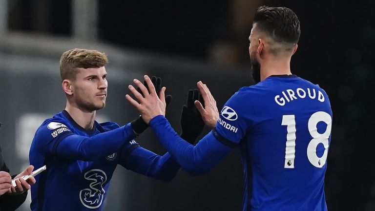 Timo Werner replaces Olivier Giroud in Chelsea's win over Fulham