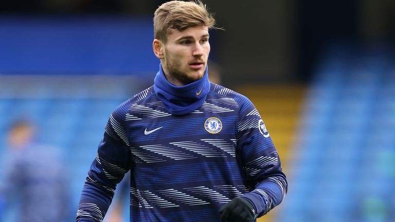 Timo Werner est revenu dans le onze de départ de Chelsea contre Burnley