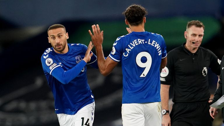 Cenk Tosun has made just five Premier League appearances this season, all from the substitutes bench