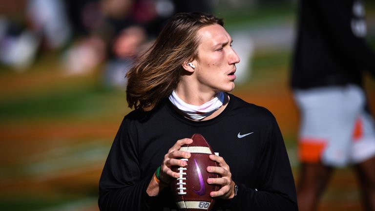 Clemson quarterback Trevor Lawrence is widely regarded as the No 1 Draft prospect this year