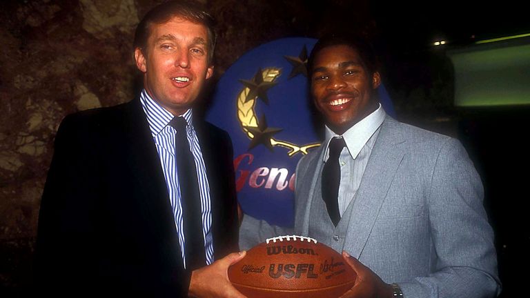 Donald Trump And Herschel Walker 1983 Credit: 07351111Globe Photos/MediaPunch /IPX