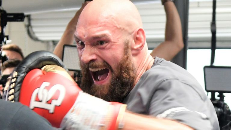 Tyson Fury could soon be training for a fight against Anthony Joshua
